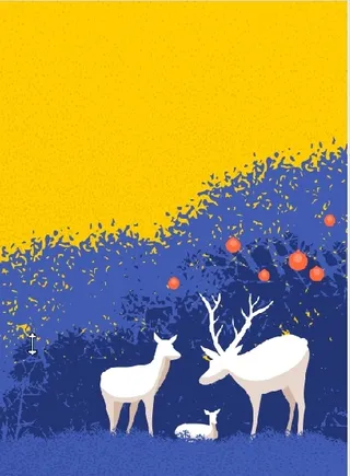 圣诞节冬天风景背景