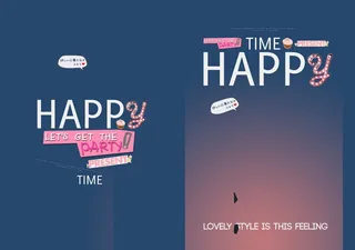 儿童潮童单片PSD模版120款