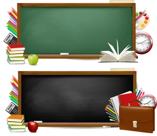 少儿兴趣班素材黑板绿板卡通