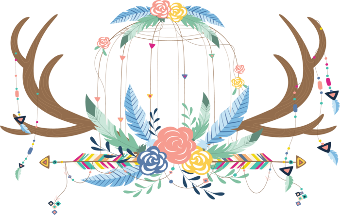 星星彩色羽毛素材图片