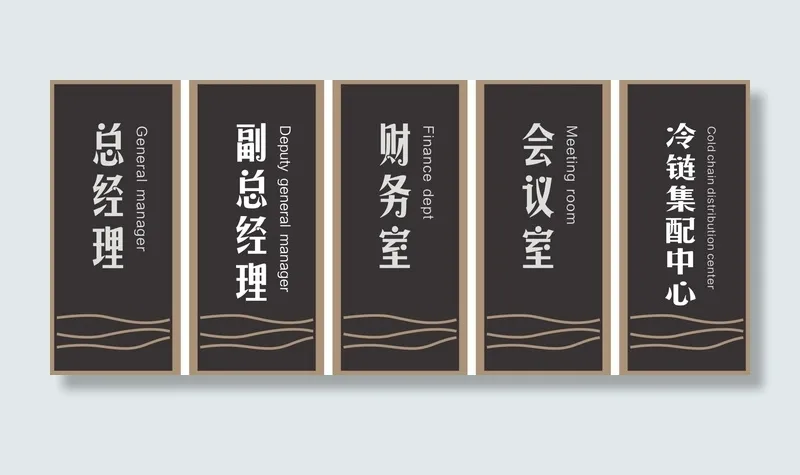 商务门牌7cdr矢量模版下载