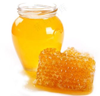 黄色蜂浆蜂巢蜜图片