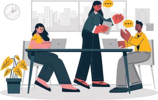 扁平化人物场景办公互联网等距ai矢量设计网页海报UI素材插画