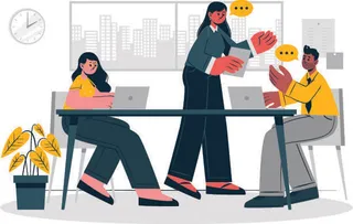扁平化人物场景办公互联网等距ai矢量设计网页海报UI素材插画