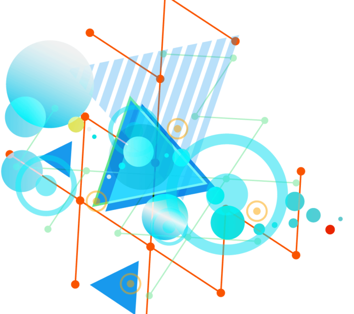 几何炫彩背景装饰矢量图