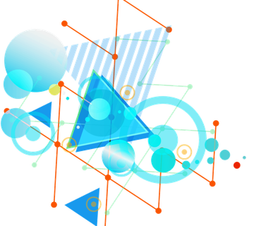 几何炫彩背景装饰矢量图