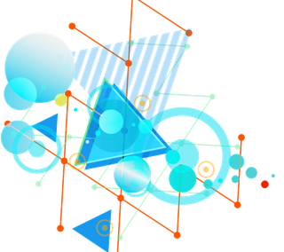 几何炫彩背景装饰矢量图