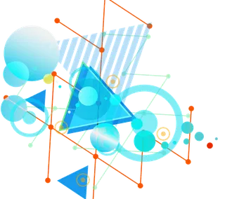 几何炫彩背景装饰矢量图