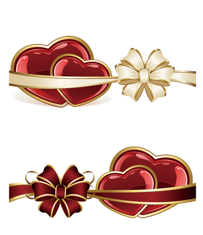 爱心卡通蝴蝶结情人节