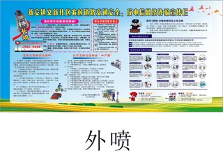 10.22 咋骗和道路安全展板 Q