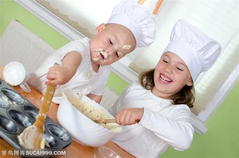可爱儿童厨师图片下载