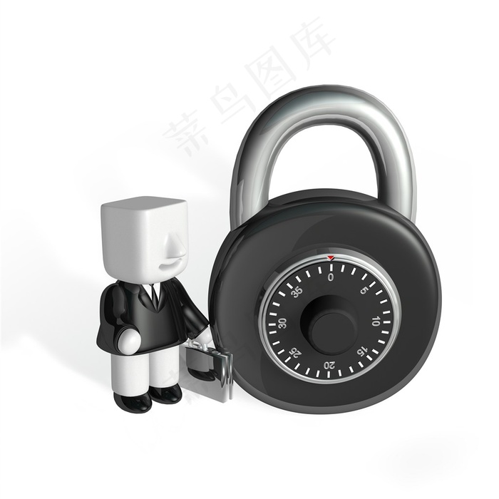巨大的一把密码锁