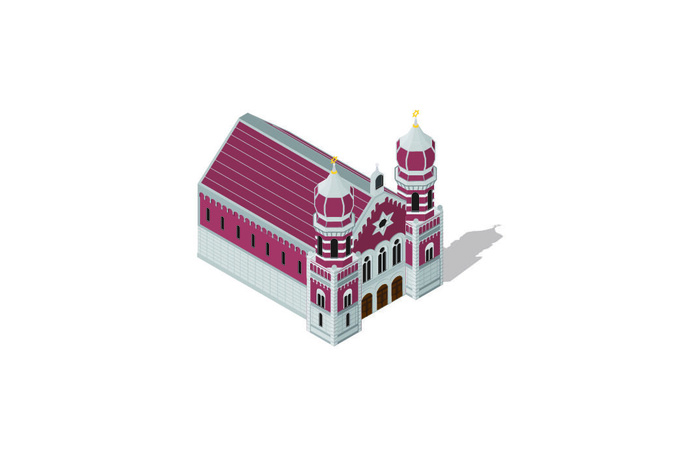 分析图素材图标集合景观建筑立面插画场景AI矢量图形设计