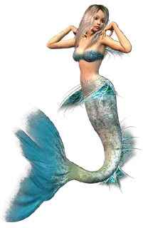 07 (13)免抠 设计 元素 二次元 3d 美人鱼