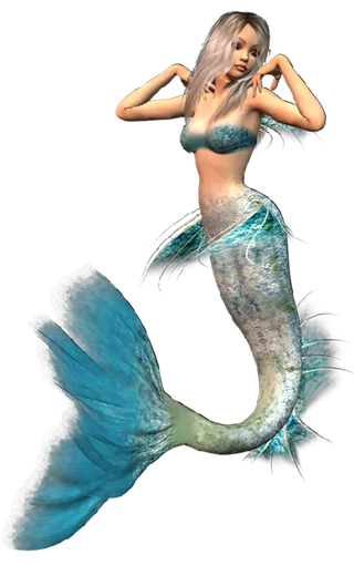 07 (13)免抠 设计 元素 二次元 3d 美人鱼