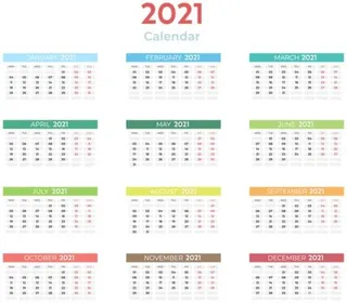 日历 2022 年 PNG免抠