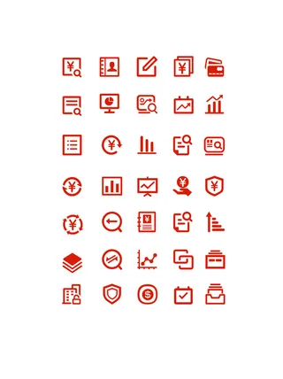 彩色icon手机线性小图标UI素材AI矢量图psd设计源文件app菜单分类