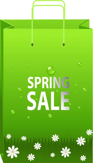 春季促销手提袋谷雨素材