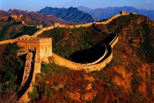 金黄色长城图片