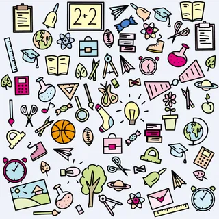 背景 涂鸦 学校用品 儿童用品 玩具