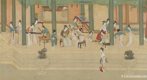 第七幅汉宫春晓图琴棋书画绘画图片 第七幅汉宫春晓图琴棋书画绘画图片