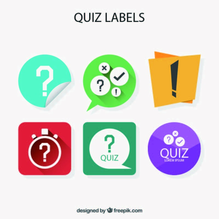 免抠创意小测验标签