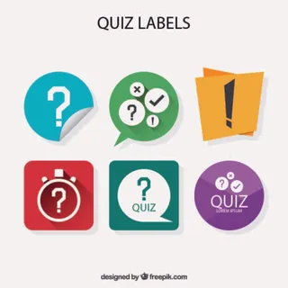 免抠创意小测验标签