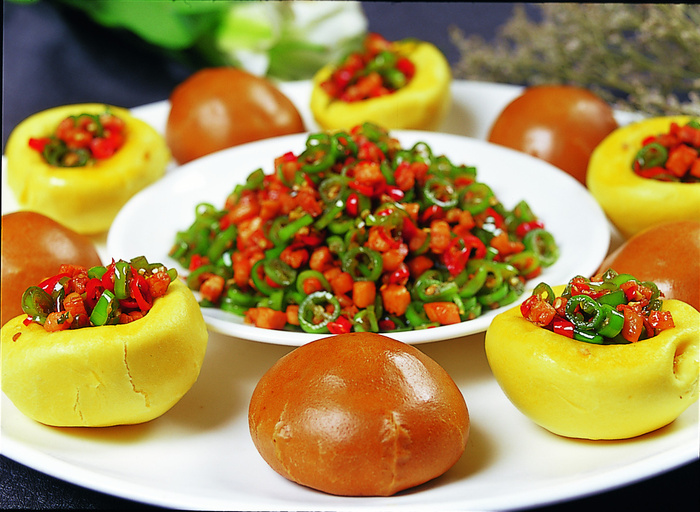 川菜湘菜高清菜谱 家乡荞包酱香肉