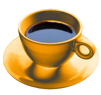 咖啡橙杯子免抠图