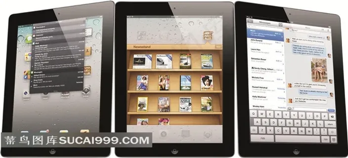 黑色苹果ipad展示图