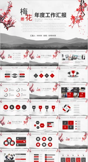 PPT 复古PPT模板预览图