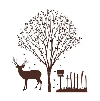 梦幻野外插画图片