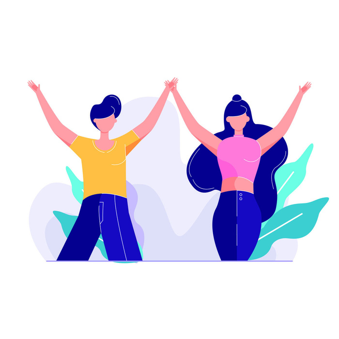 扁平化人物场景办公互联网等距ai矢量设计网页海报UI素材插画