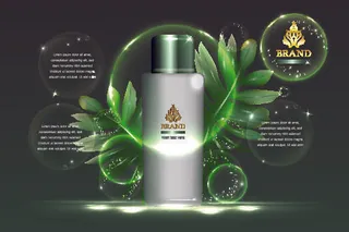 设计广告化妆品素材