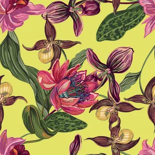 花卉唯美手绘花朵面料纹理手机壳布料面料印花服装矢量图案素材