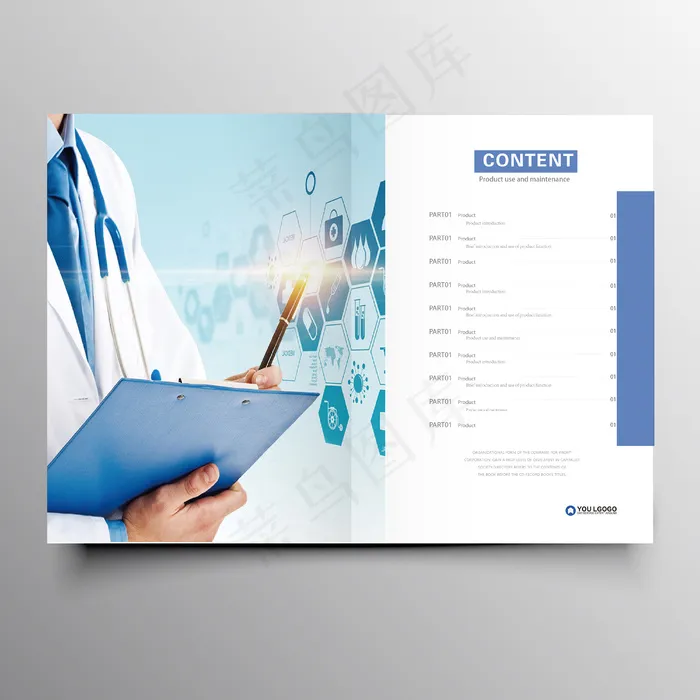 企业画册通用模板ai矢量模版下载