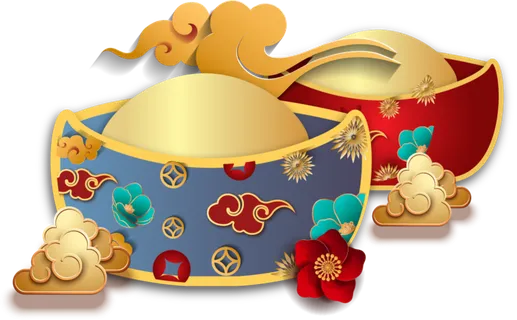 中国风金色大元宝素材