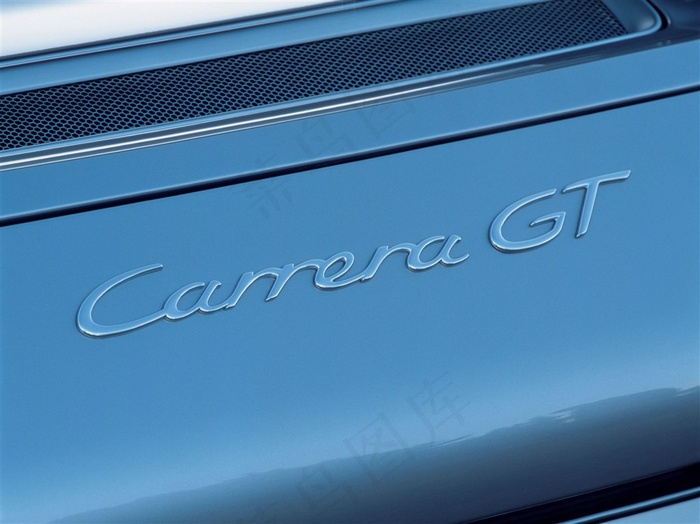 保时捷911GT英文标志特写大图