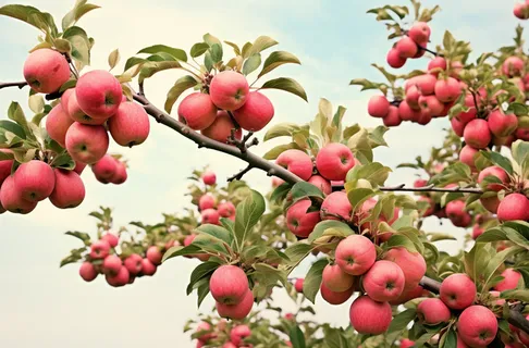 苹果果树树枝摄影图 苹果果树树枝摄影图