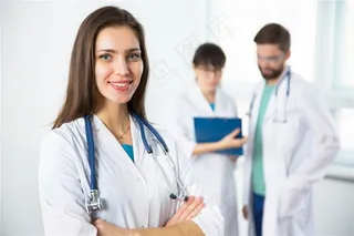 医疗团队合影高清图片