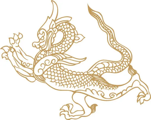 传统中国风古典宫廷龙凤吉祥喜庆图案图腾纹样矢量图设计素材