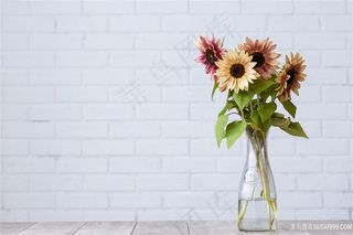 简约风插花图片油画图片