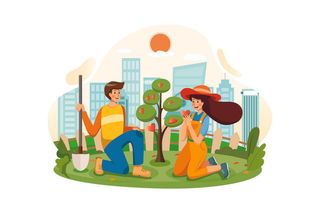 扁平化人物场景办公互联网等距ai矢量设计网页海报UI素材插画