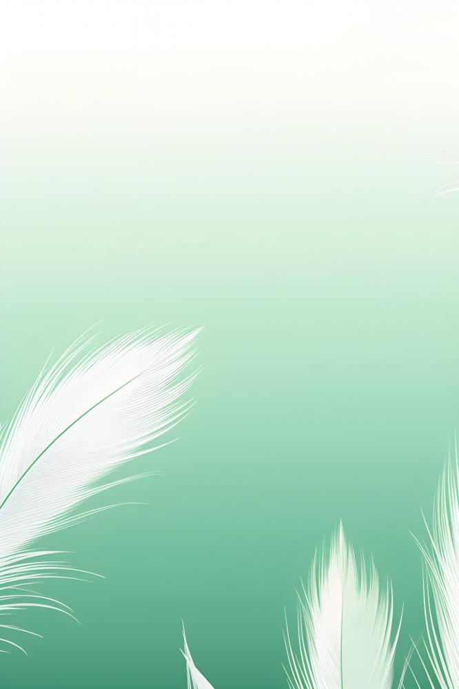 清新大气绿色芦苇羽毛背景(2400x3600)