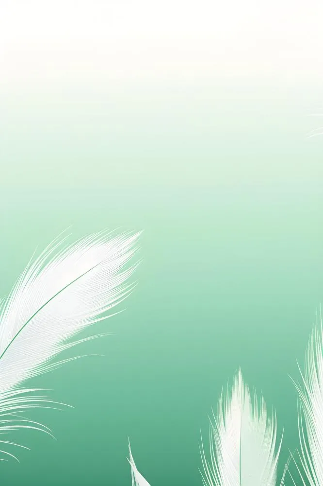 清新大气绿色芦苇羽毛背景(2400x3600)