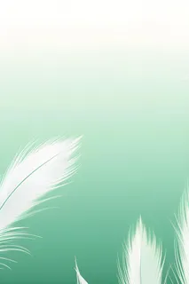 清新大气绿色芦苇羽毛背景