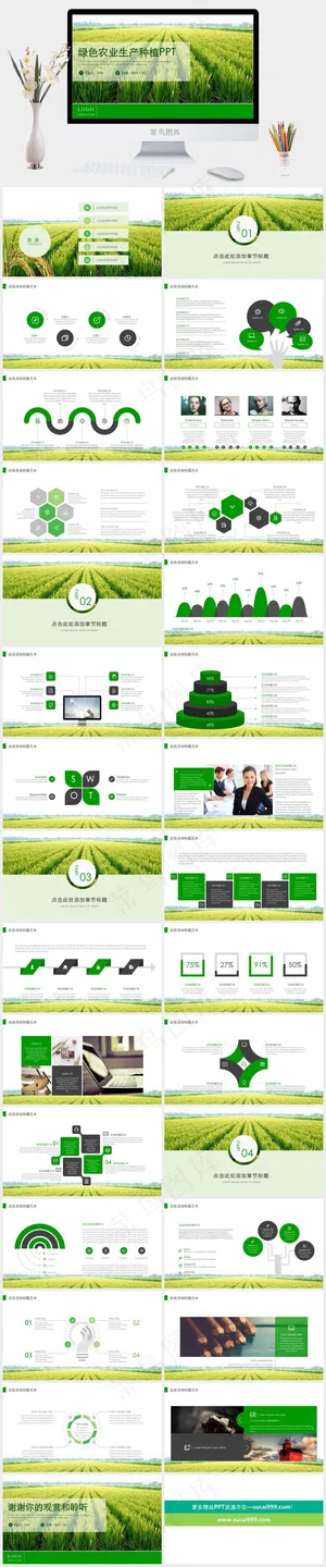 农业粮食PPT模板ppt模版