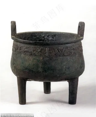 中华传统-凤凰花纹的鼎