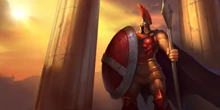 英雄联盟人物原画老版潘森