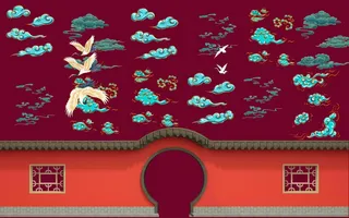 新中式国潮背景墙